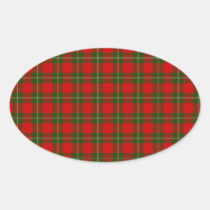 MacGregor Tartan Ovalt Klistermärke