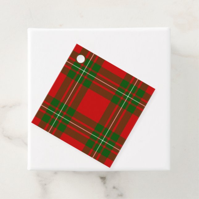 MacGregor tartan Red grönt plaid Gåvor Etiketter (På plats)
