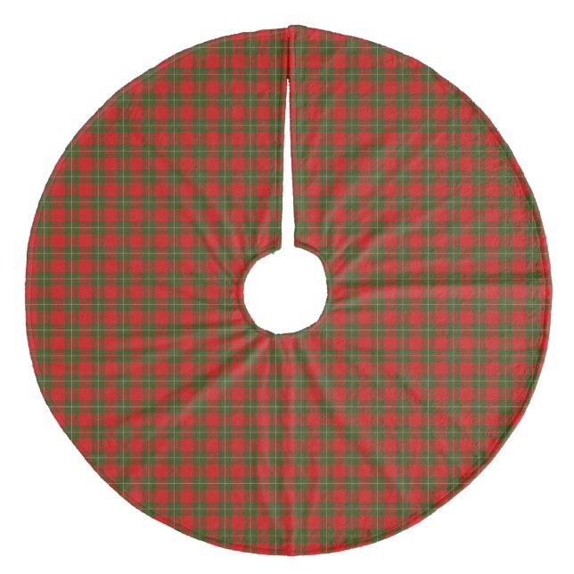 MacGregor tartan Red grönt plaid Julgransmatta Fleece (Framsidan)