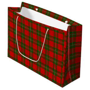 MacGregor-tartan röd grön rutig