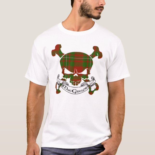 MacGregor Tartan Skull T-shirt (Framsida)