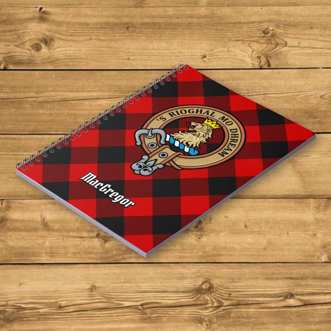 MacGregor Vapensköld över Rob Roy Tartan Anteckningsbok (Skapare uppladdad)