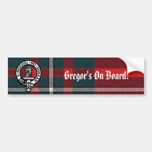 MacGregorRed1, Gregor Badge, Gregor är ombord! Bildekal