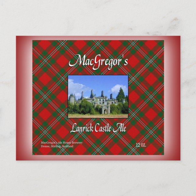 MacGregors Lanrick Castle Ale Vykort (Framsida)