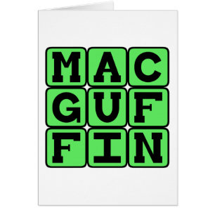 MacGuffin, Litterärt lurendrejeri Hälsningskort