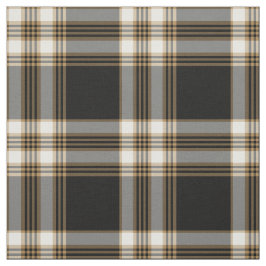 MacGuinness Tartan Black och Brown Irish Play Tyg