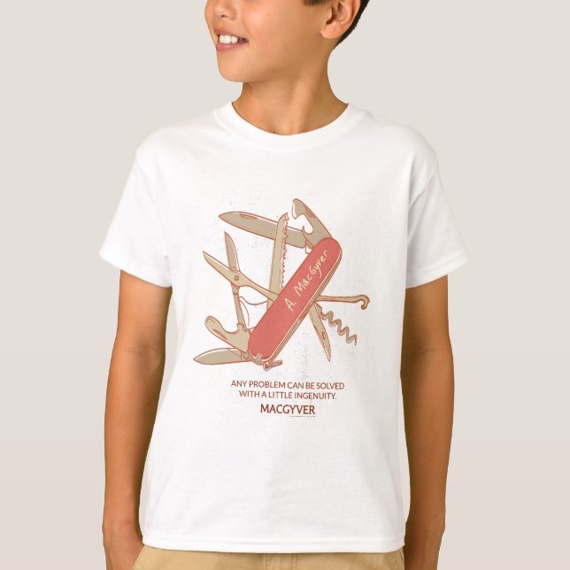 MacGyver Original Series-multienhet T Shirt (Framsida)