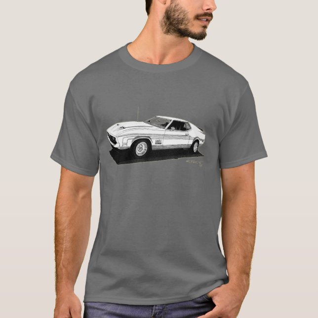 'Mach 71 mig MustangFastback Tee Shirt (Framsida)