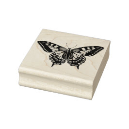 Machaon Swallowtail Butterfly Rubber Frimärke Stämpel