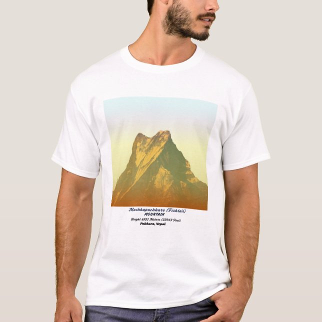 Machhapuchhare-berget T Shirt (Framsida)