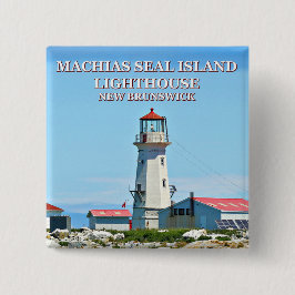 Machias Seal Island fyr, New Brunswick Pin Knapp