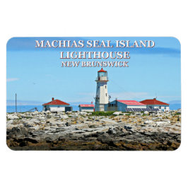 Machias Seal Island Lighthouse Flexi Magnet