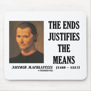 Machiavelli avslutar försvarar musmatta