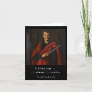 Machiavelli citerar konst av Krig Machiavellian Wi Kort