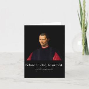Machiavelli citerar konst av Krig Machiavellian Wi Kort