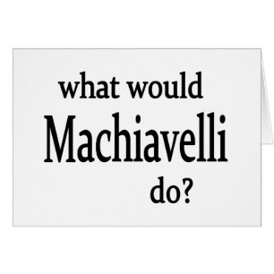 Machiavelli Hälsningskort