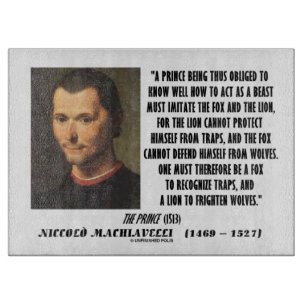 Machiavelli Prince Imitera Lura och det lejona