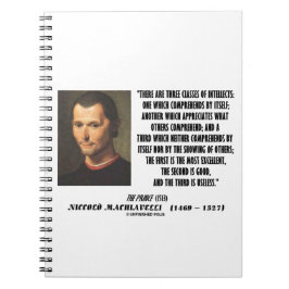 Machiavelli Tre Klasser Av Intellekt Citat Anteckningsbok