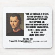 Machiavelli Tre klasser av intellektuella citat