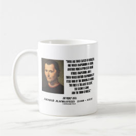 Machiavelli tre klassificerar av kaffemugg