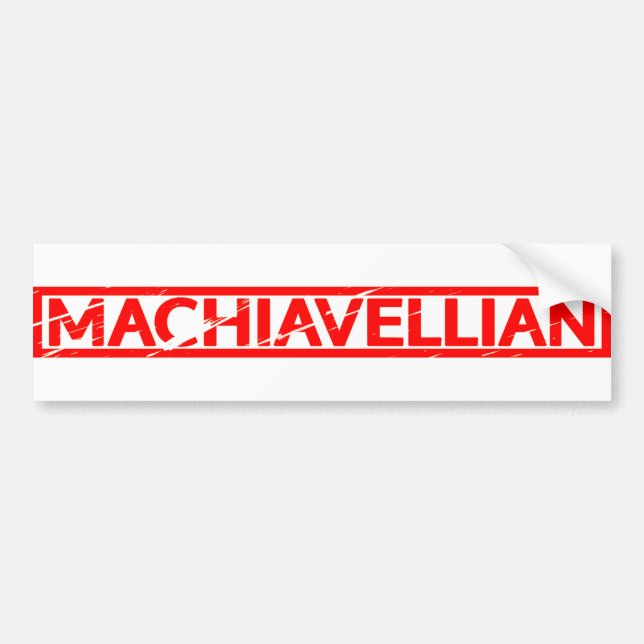 Machiavellian Frimärke Bildekal (Framsidan)