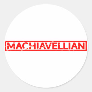 Machiavellian Frimärke Runt Klistermärke