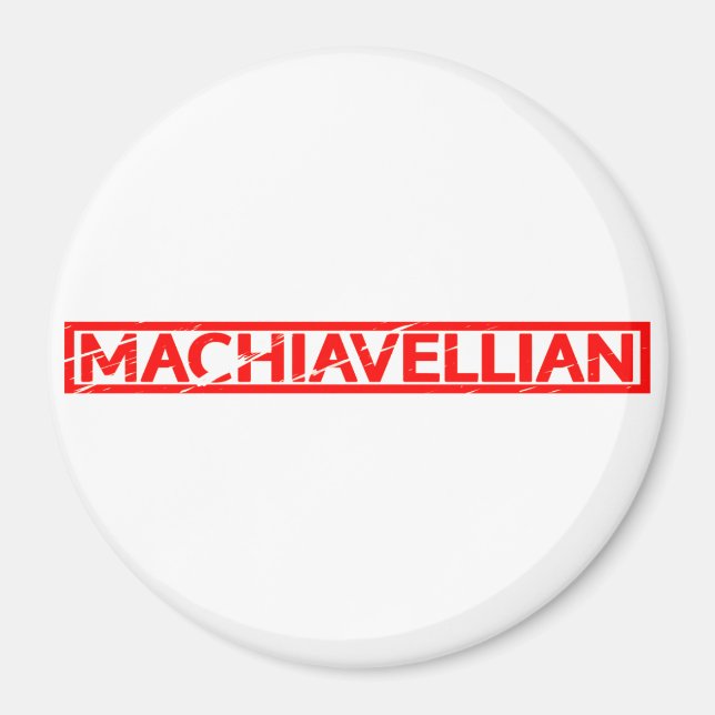 Machiavellisk stämpel magnet (Framsidan)