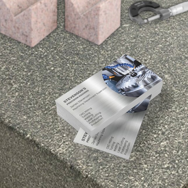 Machings och Metall Fab Visitkort (Skapare uppladdad)