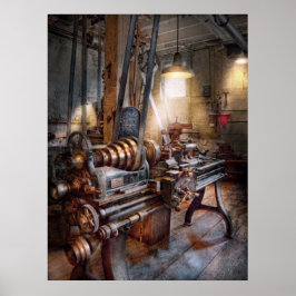 Machinist - brandavdelningen Lathe Poster