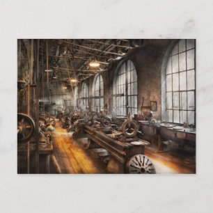 Machinist - Ett rum fullt av svarvar Vykort
