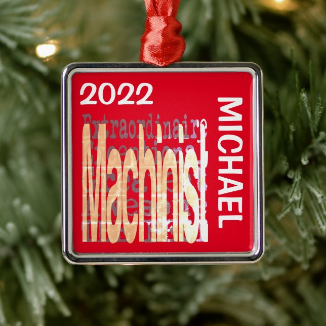 Machinist Extraordinaire ANPASSNINGSBAR Julgransprydnad Metall (Träd)