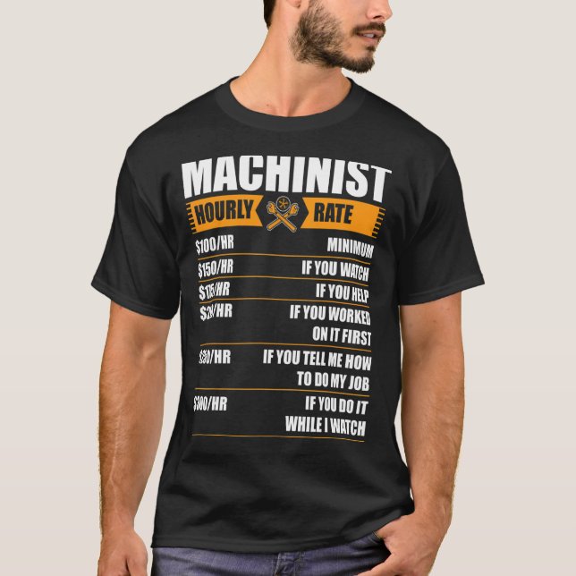 Machinist Gonna G84 tills hon M8 s Cnc 2 T Shirt (Framsida)