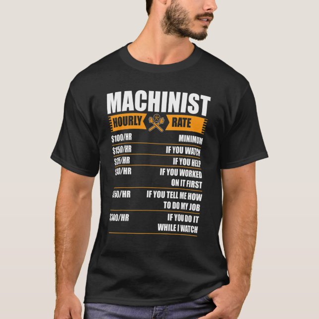 Machinist Gonna G84 tills hon M8 s Cnc 2 T Shirt (Framsida)