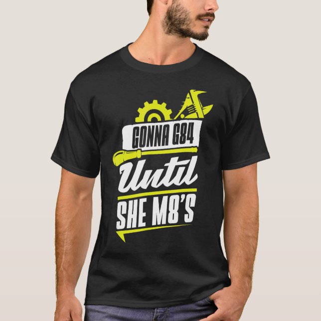 Machinist Gonna G84 tills hon M8 s Cnc 6 T Shirt (Framsida)