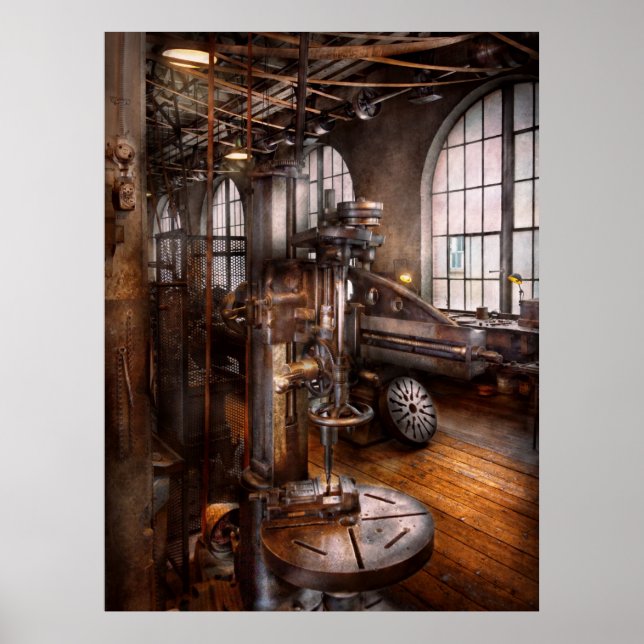 Machinist - Industriell borrning Poster (Framsidan)