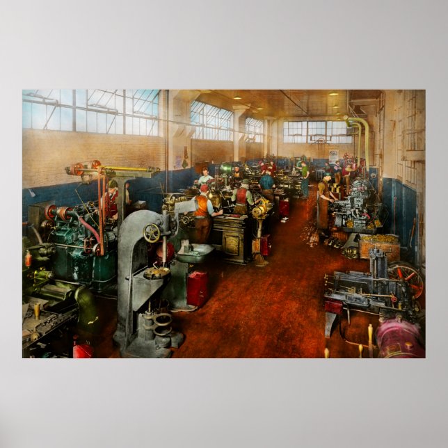 Machinist - Machinister under utbildning 1918 Poster (Framsidan)