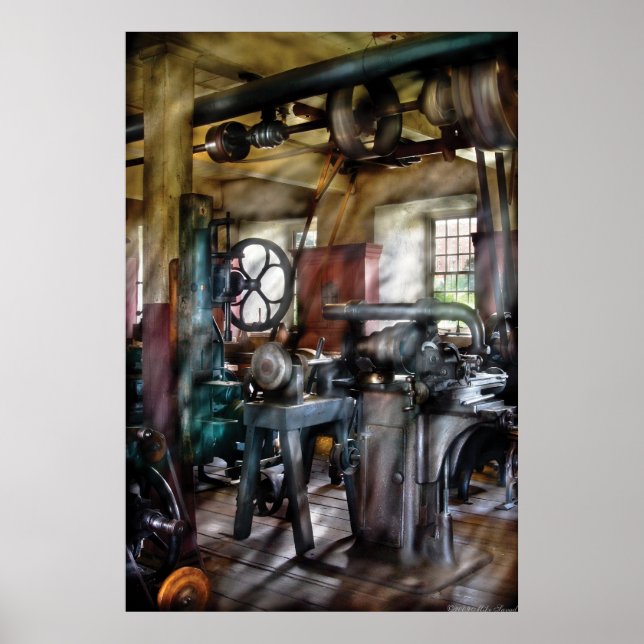 Machinist - många maskiner poster (Framsidan)
