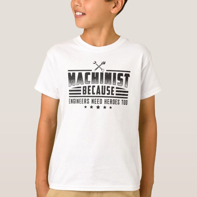 Machinist Maskin CNC Machinist Funny Gift Idea T Shirt (Framsida)