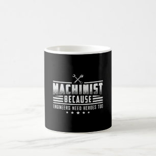 Machinist Maskin CNC Machinist Mechanic Gift Idea Kaffemugg