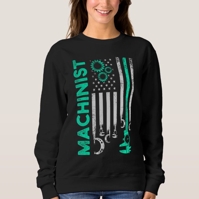 Machinist Maskin operator Machining 63 T Shirt (Framsida)