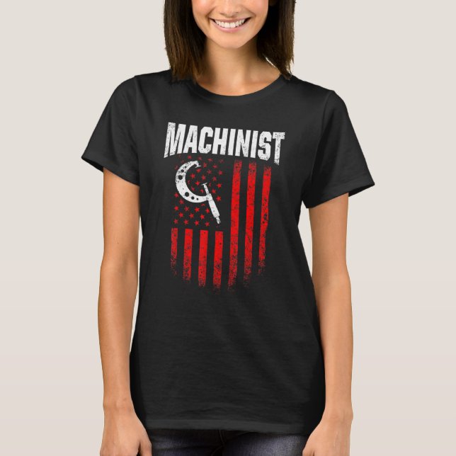 Machinist Maskin operator Machining 79 T Shirt (Framsida)