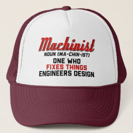 Machinist Noun Machinist betyder gåvor från ingenj Keps