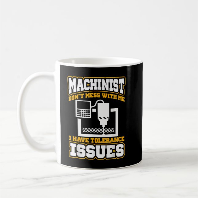 Machinist, rolig maskinistoperator kaffemugg (Vänster)