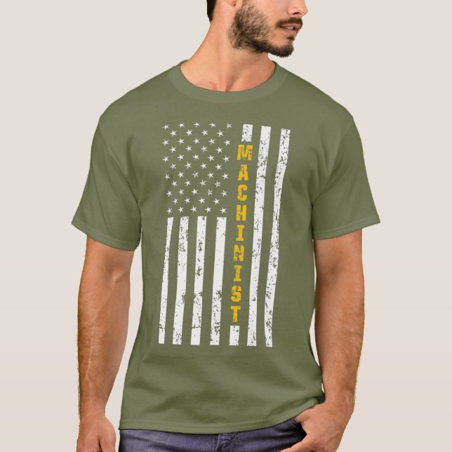 Machinist Study Maskin Operator Machining T Shirt (Framsida)