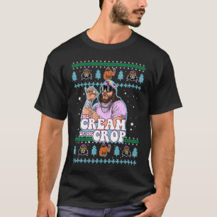 Macho Cream of the Skörd Wrestling Ugly Christm T Shirt