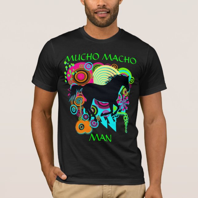 MACHO MAN för MUCHO - snabbt växande häst T-shirt (Framsida)