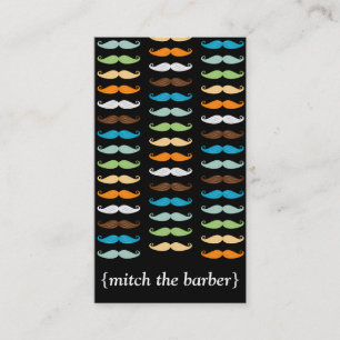 Macho mustaschlodrät Bizcard Visitkort