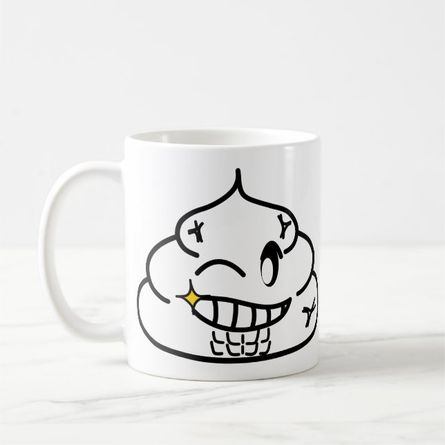 Macho Poop - Brootsch the Poo Poo Kaffemugg (Vänster)