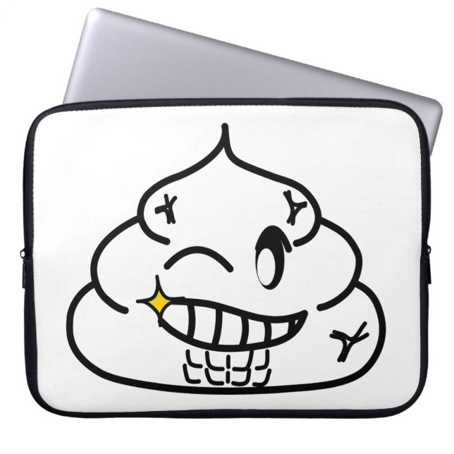 Macho Poop - Brootsch the Poo Poo Laptop Fodral (Framsidan)