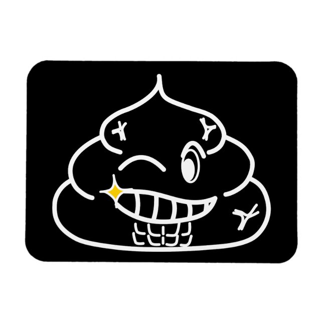 Macho Poop - Brootsch the Poo Poo Magnet (Horisontell)